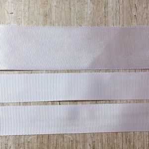 White Grosgrain Ribbon 6yd Total 3 Cuts